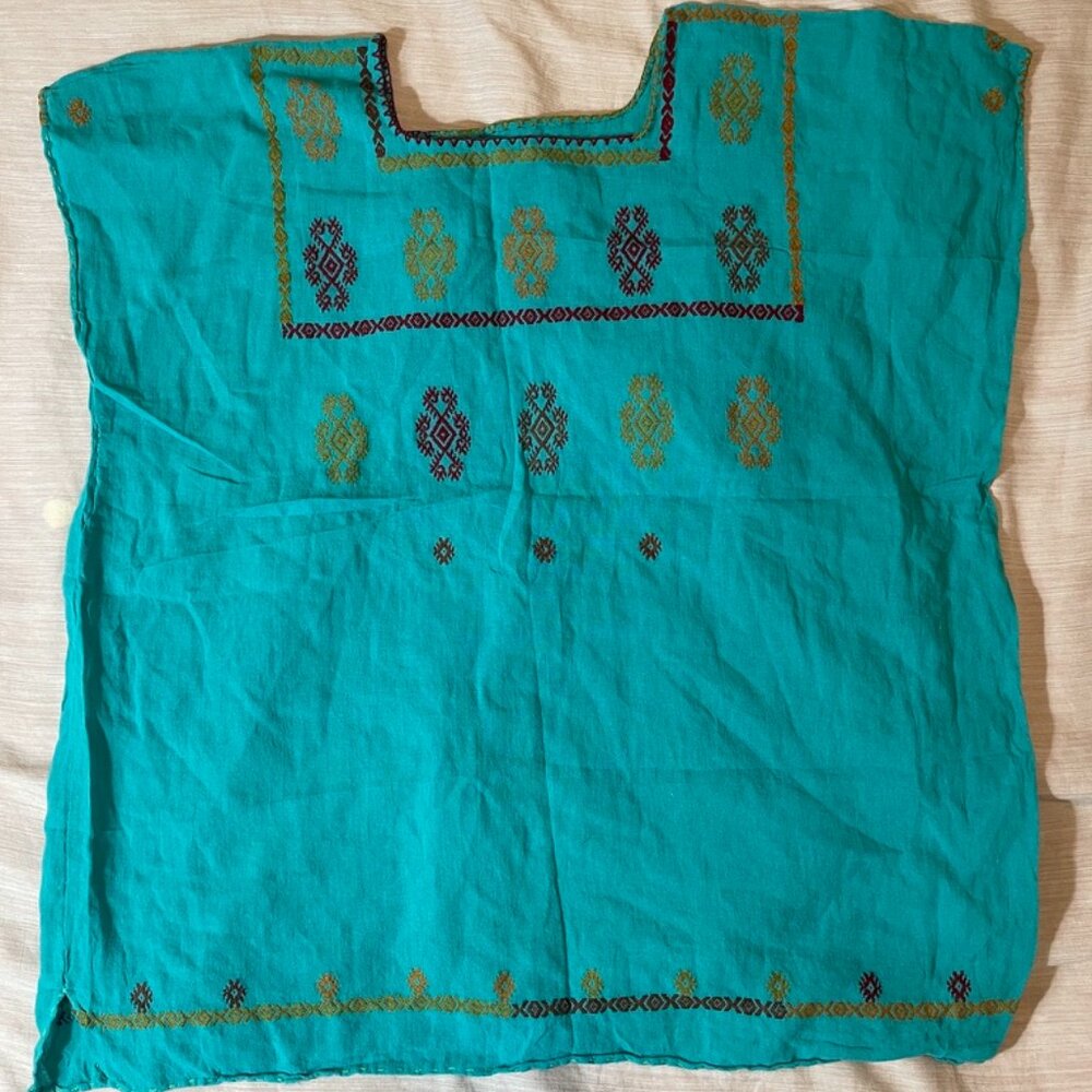 Huipil Shirt Handmade Size Medium